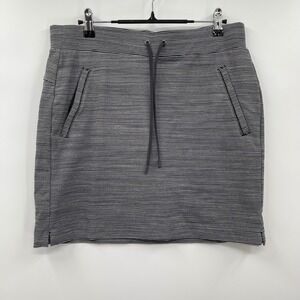 Athleta Ace Skort Black White Stripe Drawstring Athletic Golf‎ Tennis ST